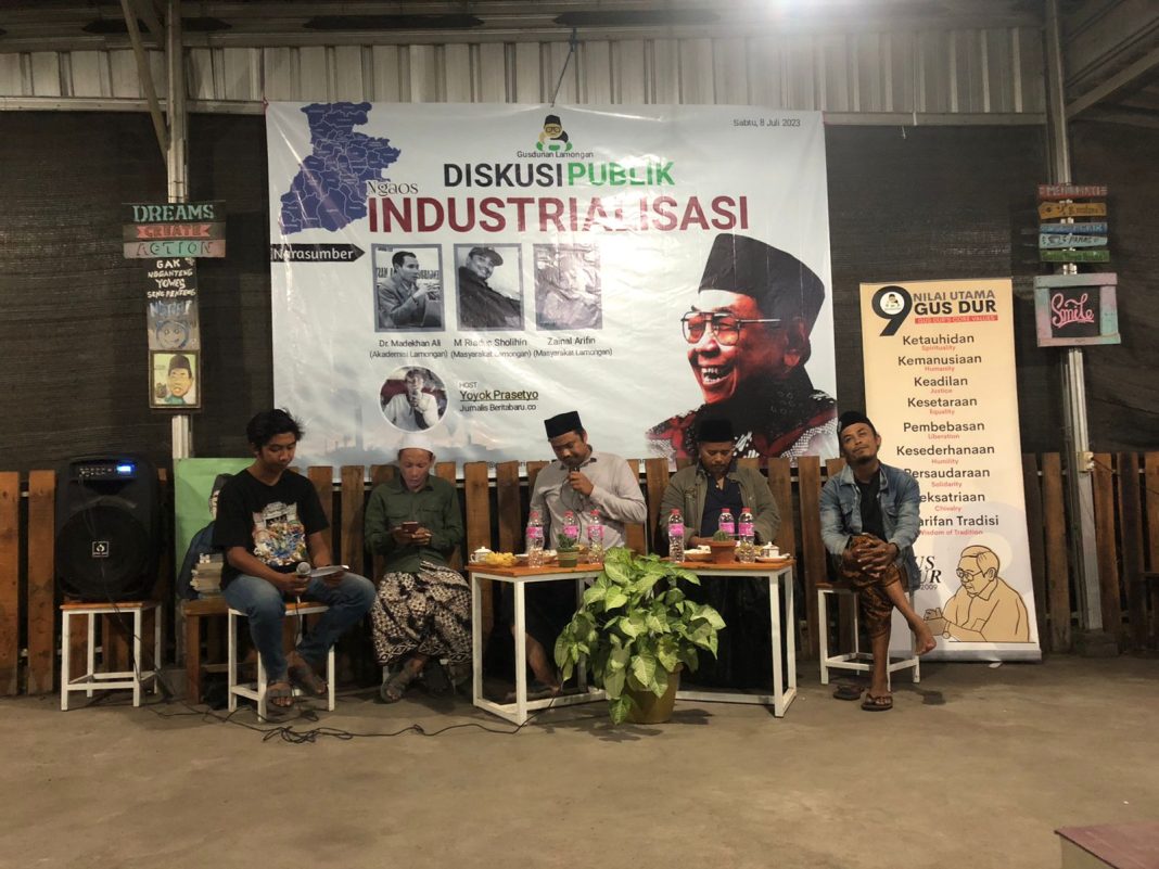 Gusdurian Kabupaten Lamongan Adakan Diskusi Industrialisasi, Dengan Harapan Pemkab Lamongan Lebih Serius Dalam Hal Kesejahteraan