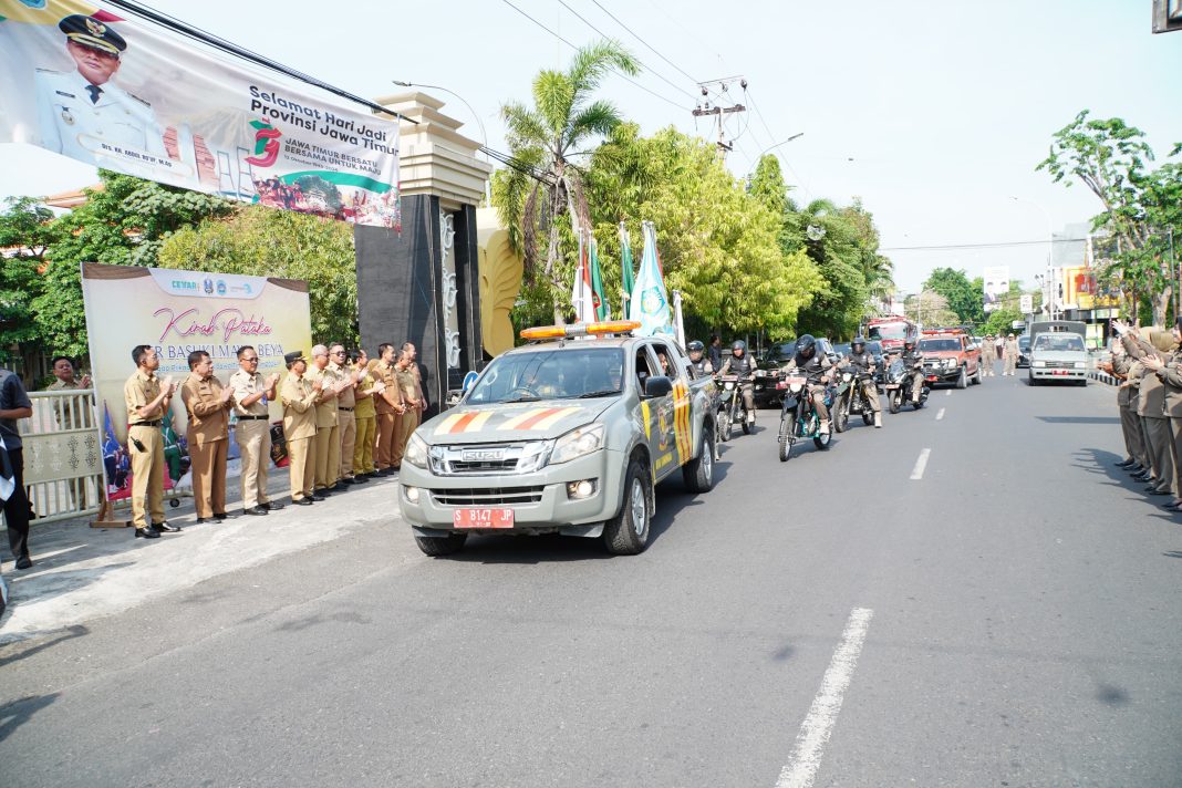 Hari ini, Kirab Pataka Jer Basuki Mawa Beya (JBMW) Diberangkatkan dari Lamongan ke Gresik