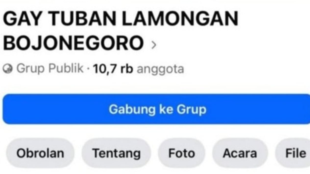 Polda Jatim Ungkap Aktivitas Grup Gay di Facebook, Lebih dari 11 Ribu Anggota Terdata