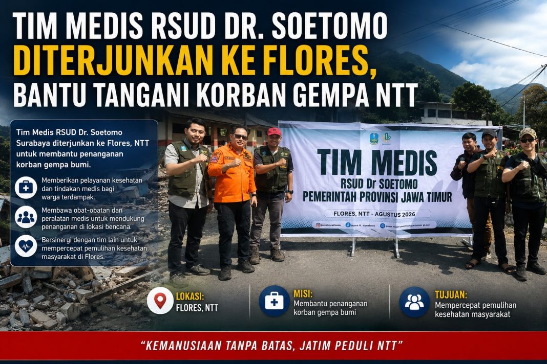 Nyawa di Balik Puing: Taktik Medis Jatim Tembus Zona Kritis Gempa NTT