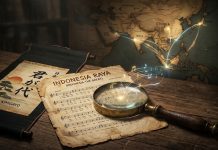 Simbol Sakti Asia: Mengapa Indonesia Raya Masuk Daftar 10 Lagu Kebangsaan Tertua? Ilustrasi partitur lagu Indonesia Raya bersanding dengan elemen peta dan sejarah bangsa-bangsa di Asia yang mewakili usia tua lagu-lagu kebangsaan.