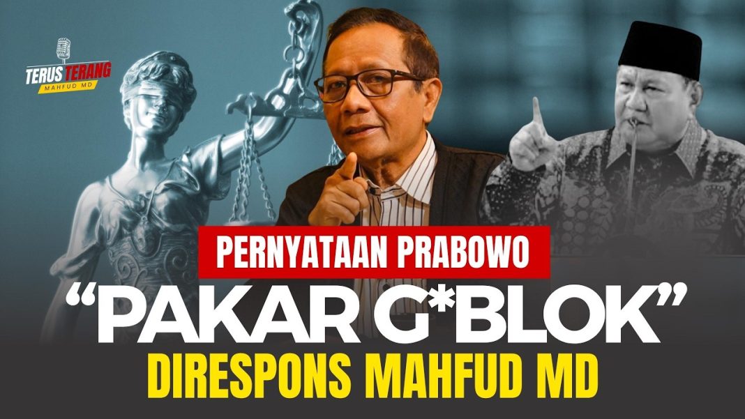 Mahfud MD Skakmat Prabowo: “Presiden Juga Banyak yang Goblok”